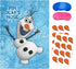Eazyco Froze Party Supplies, Pin The Nose on Olaf, Froze Party Games, Large Poster 24PCS Nose Stickers for Frozen Theme Birthday Baby Shower Party Favors Decorations