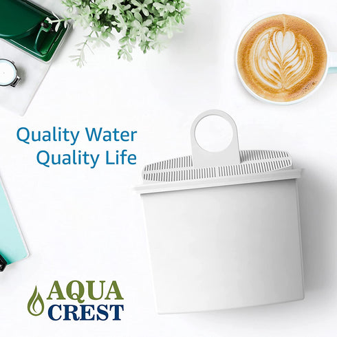 AQUA CREST TœV SœD Certified KWF2 Coffee Water Filter, Compatible with Braun Brita KWF2, 3105, 3107, 3112, 3116, KF600, KF580, KF510, KF190, KF180, KF157, KF150, KF145, KFT16 (Pack of 2)