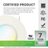Sunco Lighting 1 Pack 5/6 Inch LED Recessed Downlight, Gimbal, Selectable Light, 5 Colors (2700K/3000K/3500K/4000K/5000K), 12W=60W, Dimmable, Adjustable, Damp Rated, Simple Installation UL