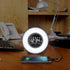 La Crosse Technology C83117-INT Color Mood Light Desk Clock with 5 Soothing Nature Sounds and USB Port, Black