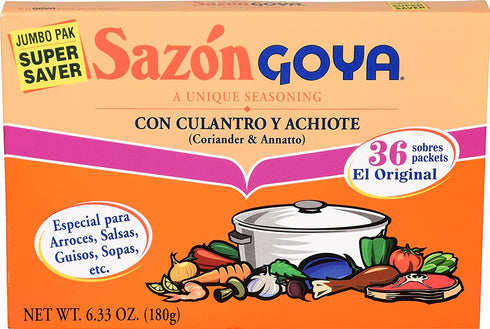 Goya Foods Sazón Seasoning with Coriander & Annatto, 6.33 Ounce (Pack of 1)