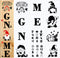 12 Pieces Gnome Stencil Letter Stencils for Painting on Wood Porch Welcome Sign Stencils Home Sign Stencil Template for Front Door Rustic Home Porch DIY Decor (8 x 8 Inches)