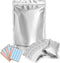 ProPremium 50 Mylar Bags 1 QUART - Thick 7.4 Mil - 7"x10" Airtight Vacuum Sealing Sealable Mylar Bags for Long Term Food Storage - Odor Free Heat Resistant - Light and Moisture Proof Fresh Saver Packs
