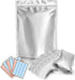ProPremium 50 Mylar Bags 1 QUART - Thick 7.4 Mil - 7"x10" Airtight Vacuum Sealing Sealable Mylar Bags for Long Term Food Storage - Odor Free Heat Resistant - Light and Moisture Proof Fresh Saver Packs