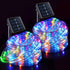 JMEXSUSS 2 Pack 100 LED Solar Rope Lights,33ft 8 Modes Solar Rope Lights Outdoor Waterproof LED Solar Powered Rope Tube for Trampoline Fence,Gazebo,Yard,Walkway,Path(Multi Color)