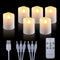 MIXALY 6 Pack 1.8?H Rechargeable LED Votive Tea Lights with Remote Timer - More Realistic Flickering Halloween Tealight Candles Warm White - Ideal for Daily/Party/Holiday Decor