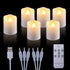 MIXALY 6 Pack 1.8?H Rechargeable LED Votive Tea Lights with Remote Timer - More Realistic Flickering Halloween Tealight Candles Warm White - Ideal for Daily/Party/Holiday Decor