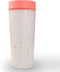 Circular & Co. Travel Mug (16oz) - The World's First Reusable Mug Made from Recycled Coffee Cups, 100% Leak-Proof, Sustainable & Insulated, Sunset Coral