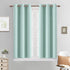 Yakamok Blackout Curtains for Bedroom?Thermal Insulated Room Darkening Drapes for Living Room, Set of 2 Panels (Aqua,38 x 45Inch)