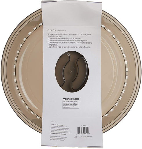 Progressive International Microwave Food Cover, 10.25 inches, Gray