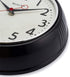 Westclox Black 32042BK 1950's Retro Case Convex Glass Clock, 9.5-Inch