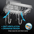 Soap Dish Holder, XaGai Stainless Steel Rustpoof Bar Soap Holder with 2 Hooks for Bathroom Shower Kitchen,Adhesive No Drilling Wall Mounted Soap Bar Holder for Shower Wall - Chrome
