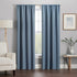 ECLIPSE Kendall Modern Blackout Thermal Rod Pocket Window Curtain for Bedroom or Living Room (1 Panel), 42" x 95", Slate