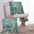 kasdfms Green Pillow Pillowcase Covers 18X18 Set of 2 Throw Size Pattern with Zipper Closure Square Protector