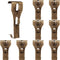 Brick Wall Clips for Hanging Brick Lights Wreaths Pictures Hanger Steel Brick Clamp Hooks Brick Wall Hook Fastener Fits Brick 2-1/4 inch to 2-3/8 inch in Height (9 Pieces)