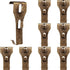 Brick Wall Clips for Hanging Brick Lights Wreaths Pictures Hanger Steel Brick Clamp Hooks Brick Wall Hook Fastener Fits Brick 2-1/4 inch to 2-3/8 inch in Height (9 Pieces)