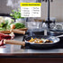 GreenPan Hudson Healthy Ceramic Nonstick, 1.75QT Saucepan Pot, Wood Inspired Handle, PFAS-Free, Dishwasher Safe, Black
