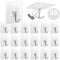 AROIC Heavy Duty Adhesive Hook, 20 lbs / 9 kg (Max), Removable, Waterproof, Reusable Stainless Steel Hook for Bedroom, Kitchen, Bathroom-40 Pieces