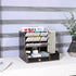 YCOCO Upgraded Wooden Pencil Holder, Pen Organizer for Desk with 15 Compartments,Drawer, Desktop Stationary Storage Organizer Caddy,Black