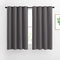 NICETOWN Blackout Curtains Panels for Bedroom - Window Treatment Thermal Insulated Solid Grommet Blackout Drapes for Living Room (Set of 2 Panels, 52 by 45 Inch, Grey)