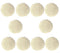 Set of 10 Natural Loofah Facial Pads, Resuable Exfoliating Loufa Scrubber Rounds for Face Cleansing and Makeup Removal ,Eco Friendly, Non Toxic Chemicals by Serrento