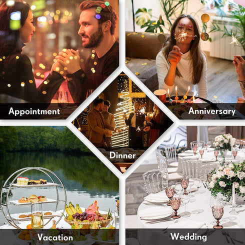 Serving Utensils Include Large Serving Spoons Slotted Serving Spoons Serving Forks Serving Tongs Soup Ladle and Pie Server Buffet Catering Serving Utensils for Dishwasher Safe (Silver, 10)