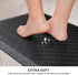 HappyTrends Kitchen Floor Mat Cushioned Anti-Fatigue Kitchen Rug,17.3"x 28",Thick Waterproof Non-Slip Kitchen Mats and Rugs Heavy Duty Ergonomic Comfort Rug for Kitchen,Floor,Office,Sink,Laundry,Black