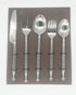 Stainless-Steel 5 Piece Premium Flatware Sets Including 2 Spoon 2 Fork and 1 Knife Easy Grip