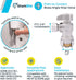 SharkBite 23036-0000LF Compression Angle Stop Valve, 1/2 Inch x 3/8 Inch Push-to-Connect, PEX, Copper, CPVC, PE-RT