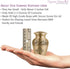 Bronze Cross Beautiful Small Mini Keepsake Urn for Human Ashes - Qnty 1 - With Velvet Bag