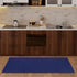 Ottomanson Ottohome Collection Rubberback Solid Design Runner Rug, 2'3" x 6', Navy Blue