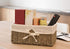 Vintiquewise(TM) Seagrass Shelf Basket Lined with White Lining