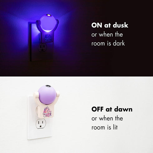 Projectables Disney Princess LED Night Light Plug-in, Dusk-to-Dawn, Ariel, Belle, and Jasmine on Ceiling, Floor, or Wall, Ideal for Girls Room, Nursery, Playroom, Bathroom, Bedroom, 13230, 1-Image