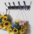 SKOLOO Modern Coat Rack Wall Mount with 5 Hooks, Pack of 2, Metal Wall Coat Rack for Hanging Coat Jacket Backpack Hat, Black Wall Coat Hook, Perfect Touch for Your Entryway, Kitchen, Bedroom