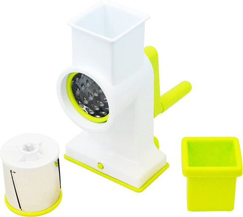 Southern Homewares 2 in 1 Deluxe Hand Crank Rotary Drum Grater Shredder Slicer Kitchen Tool Cheese Fruits Vegetables Nuts