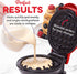 DASH DMW001RD Mini Maker for Individual Waffles, Hash Browns, Keto Chaffles with Easy to Clean, Non-Stick Surfaces, 4 Inch, Red