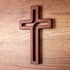 4Soul Wall Cross | Wooden Cross For Wall | Home wall decor | Decorative Hanging Cross 10 Inch (Brown)