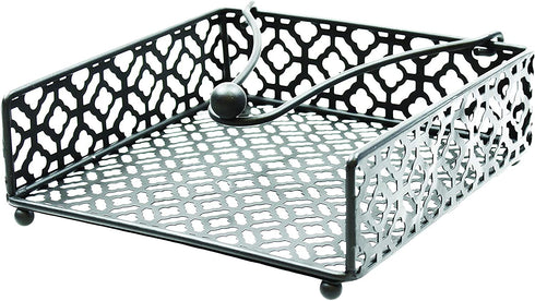 Tablecraft Farmhouse Collection Napkin Holder, Black, Model:
