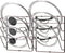2 Pack - Simple Houseware Cabinet Door/Wall Mount Pot Lid Organizer Rack, Bronze