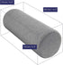 Neck Bolster Pillow Roll with Removable Washable Bamboo Oeko-TEX Cover - Ultra Comfortable with Memory Foam Core, Round Pillow for Lower Back, Knees, & Neck Support Cylinder Pillows, Grey