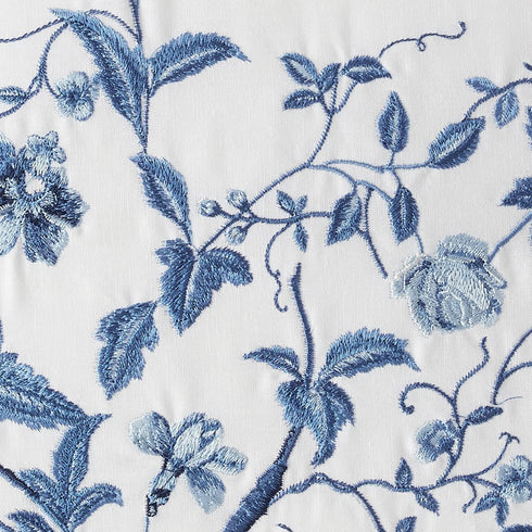 Laura Ashley Home Charlotte Collection Perfect Decorative Throw Pillow, Premium Designer Quality, Decorative Pillow for Bedroom Living Room and Home Décor, 1 Count (Pack of 1), China Blue