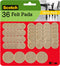 Scotch SP842-NA Felt Pads, 36 Count (Pack of 1), Beige
