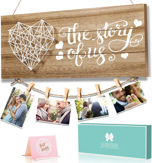 Couples Gifts Photo Holder Girlfriend Gifts - Bride and Groom Gifts Wedding Gifts for Wedding and Engagement - Engaged Present for Fianc© and Fiancee - Engagement Gifts for Newly Engaged Couples