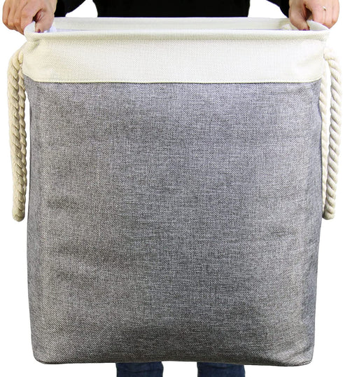 Casaphoria Laundry Basket with Handles & Brackets 65L Small/Large/Tall Hamper for Girl Collapsible Washing Bin Built-in Lining for Bedroom Dorm Clothing Storage