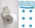 Decorative Cast Iron Octopus Toilet Paper Roll Holder Wall Mounted Octopus D©cor for Bathroom Kraken, Nautical Bathroom Accessories Easy to Install with Included Screws and Anchors - Rust White