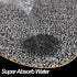 ITSOFT Non-Slip Polyester Dirt Trapper Door Mat Indoor Outdoor Entrance Rug for Front Door Super Absorbent, Machine Washable, 35 x 24 Inches Black & White