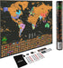 Scratch Off World Map Poster Deluxe Travel Map, World Map Scratch Off with US States and Country Flags, Tracks Where You Have Been, Full Accessories Set, Perfect Gift for Travelers, by Earthabitats