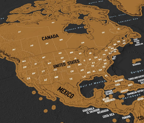 Scratch Off World Map Poster Deluxe Travel Map, World Map Scratch Off with US States and Country Flags, Tracks Where You Have Been, Full Accessories Set, Perfect Gift for Travelers, by Earthabitats