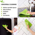 DOMI Super Absorbent Sponge Cloth Eco-Friendly Dishcloth for Kitchen 20x More Absorption 10Pcs Household Cleaning Cloths Reusable Cellulose Sponge Rags (Green)