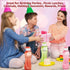 Sports Water Bottle - Milton Kids Reusable Leakproof 25 Oz 4-pack Plastic Wide Mouth Large Big Drink Bottle BPA & Leak Free With Handle Strap Carrier For Cycling Camping Hiking Gym Yoga